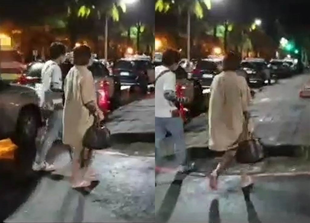 台灣一名姓崔女子在高雄市哈爾濱街警局外拍攝裸照。網上圖片