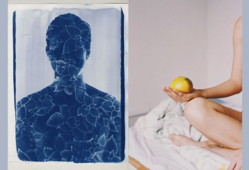 圖左：Benoit Felten《Homo Florealus》（巴黎，2020年，Courtesy of Blue Lotus Gallery）
圖右：區子朗《I love the Wound 02》（香港，2018年，Courtesy of Blue Lotus Gallery）