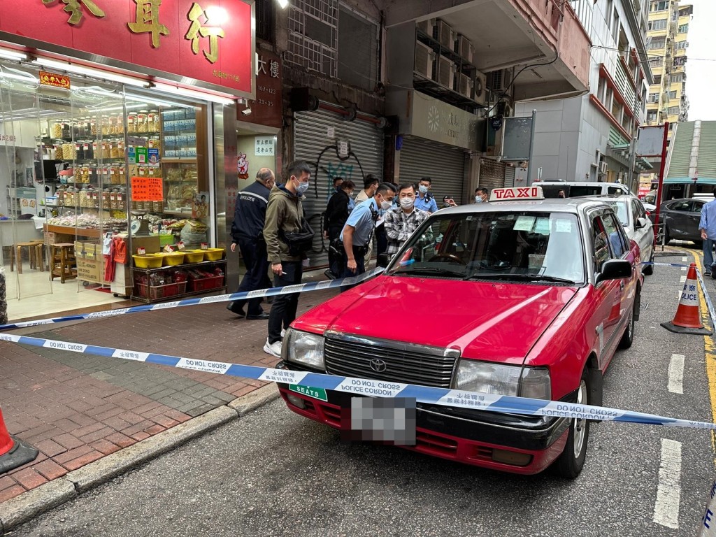 旺角发生的士劫案。