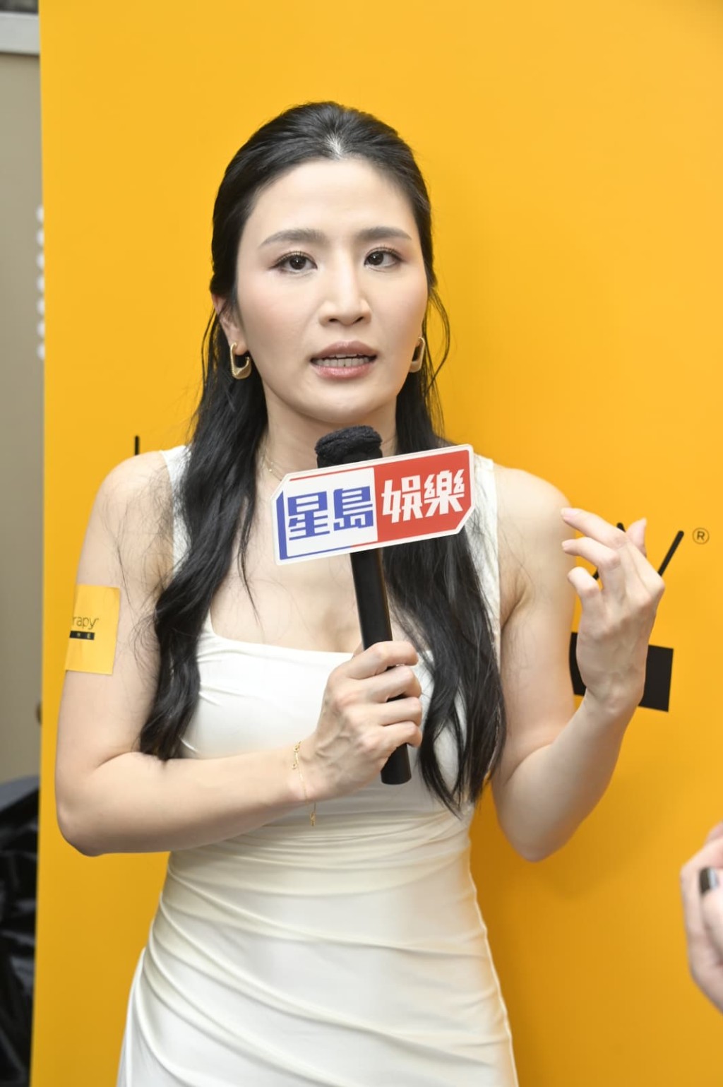 林芊妤話阿女上個月不停病。