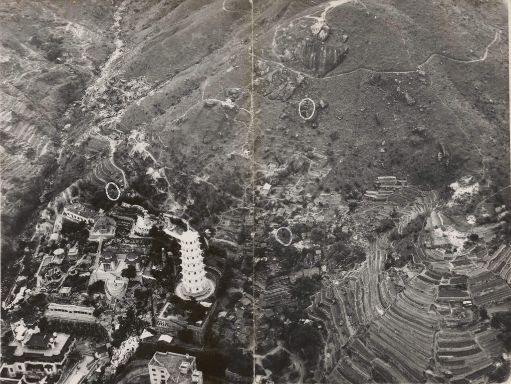 約1949至1950年虎豹別墅的鳥瞰圖。圖片：政府檔案處