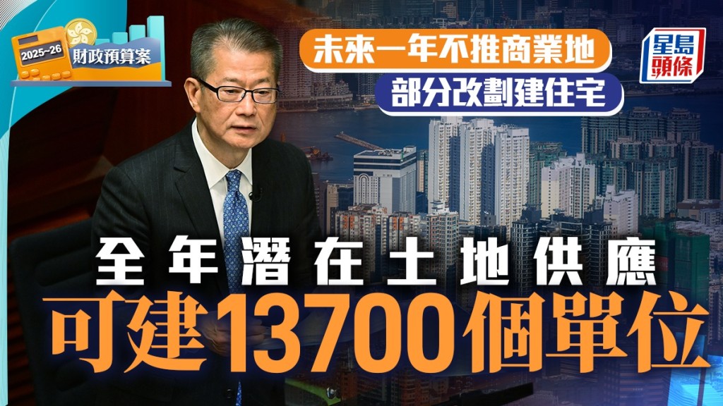 預算案2025︱400萬元或以下物業 只須付100元印花稅 來年不推商業地