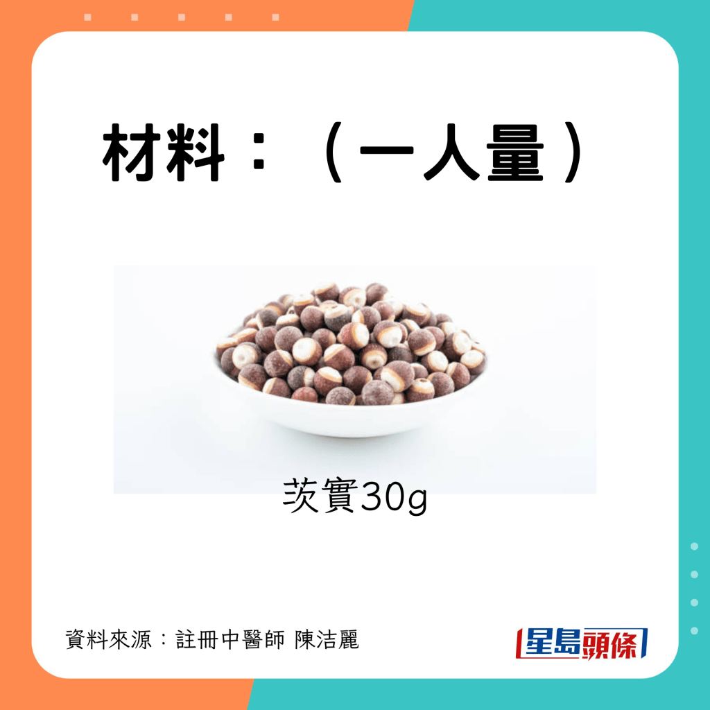 茨實30g