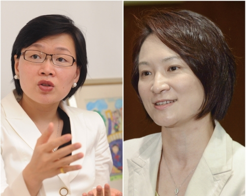 李慧琼（右）对许晓晖逝世万分惋惜。资料图片