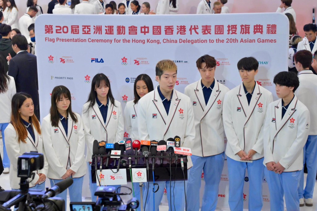 張家朗表示希望可以衝擊團體金牌。蘇正謙攝 張家朗表示希望可以衝擊團體金牌。蘇正謙攝