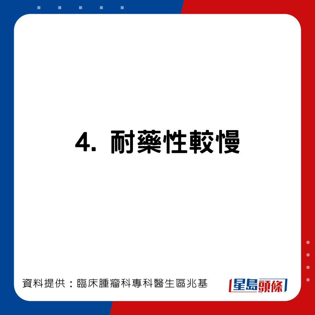 臨床腫瘤科專科醫生區兆基分享免疫治療比化療的優勝之處。