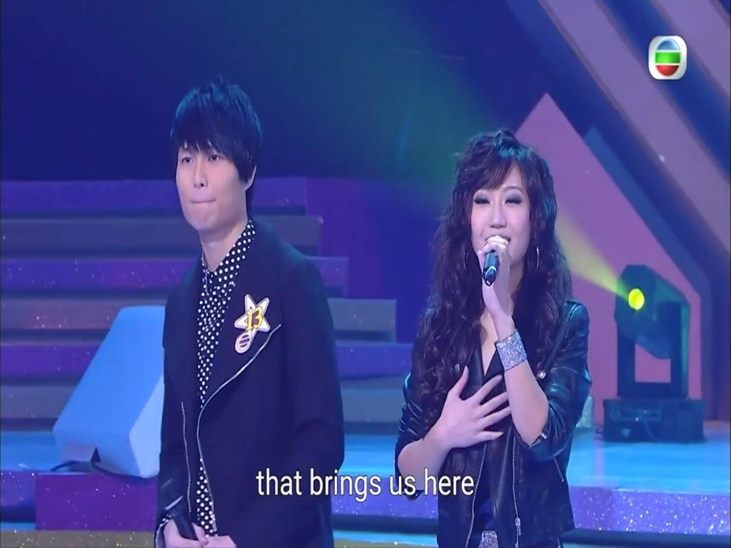 支嚳儀在13年前曾以「謝穎」的身份，代表美國三藩市參加TVB全球華人新秀歌唱大賽。