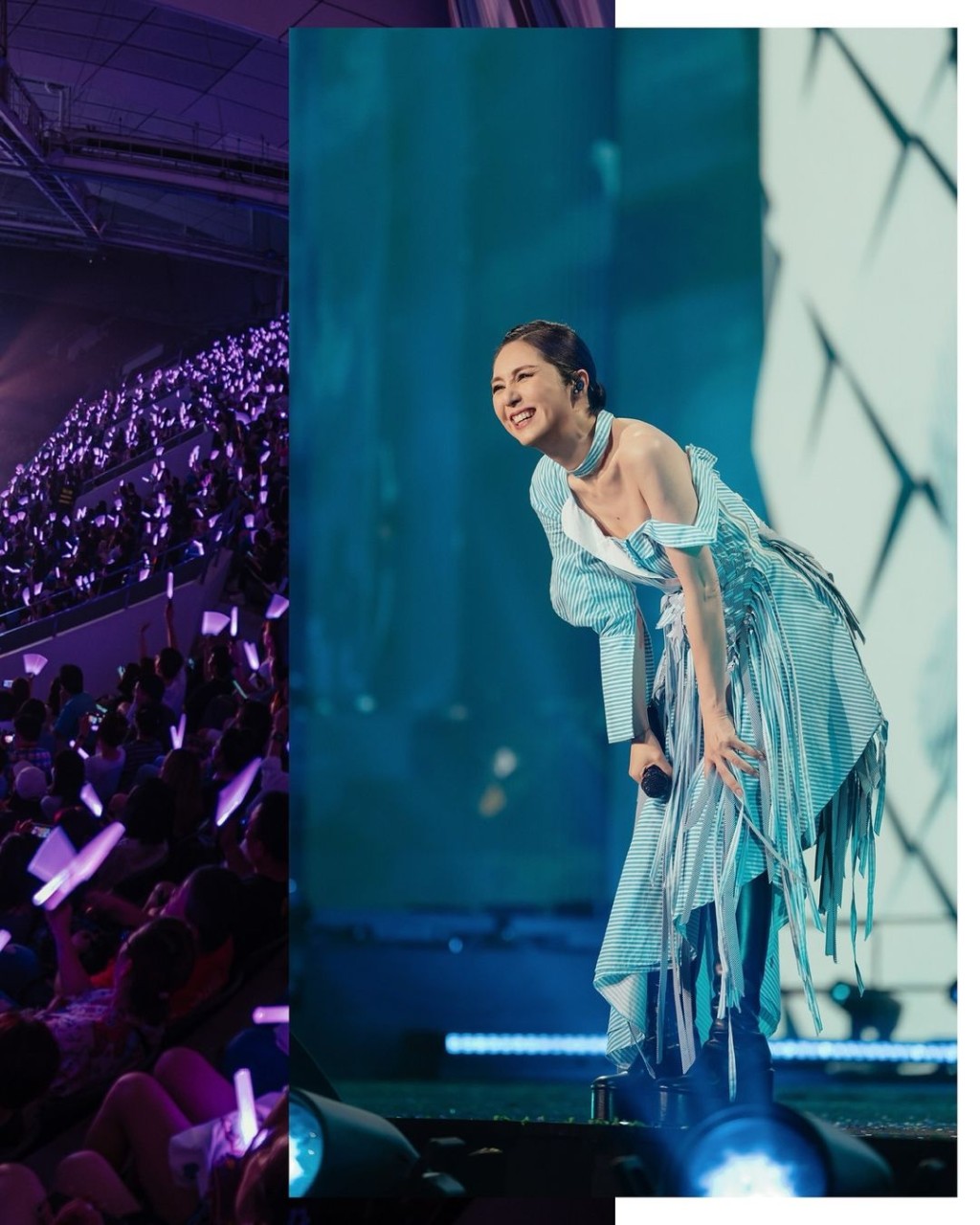 杨千嬅日前完成上海三场巡唱，终于可以放假好好休息。