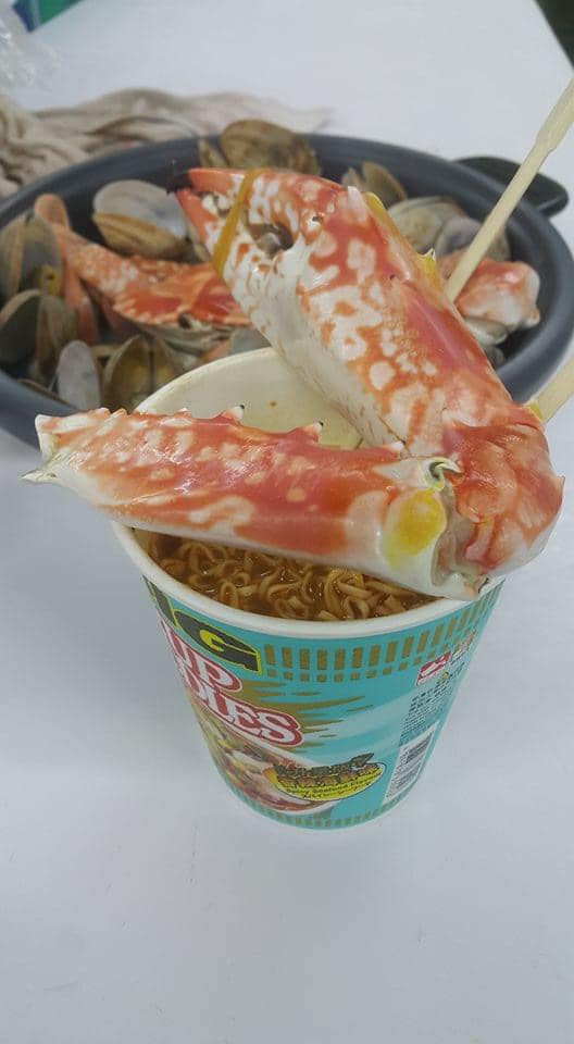 蟹钳面。fb「香港街市鱼类海鲜研究社」图片