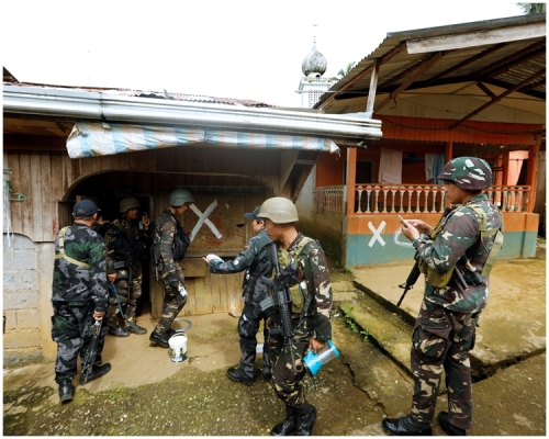 菲律宾军方反玫马拉维。AP图片