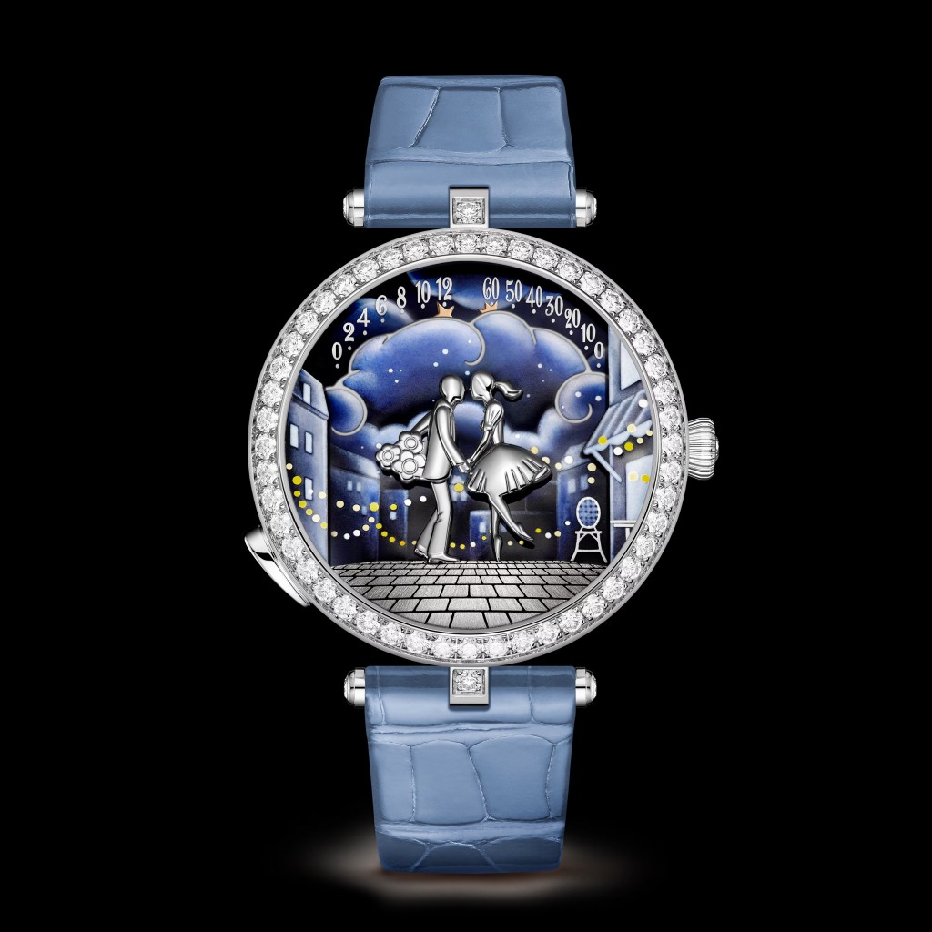 Van Cleef & Arpels Lady Arpels Bal des Amoureux Automate,錶殼:38mm白金 / 機芯:自動上鏈 / 售價:$1,250,000。 Van Cleef & Arpels Lady Arpels Bal des Amoureux Automate,錶殼:38mm白金 / 機芯:自動上鏈 / 售價:$1,250,000。