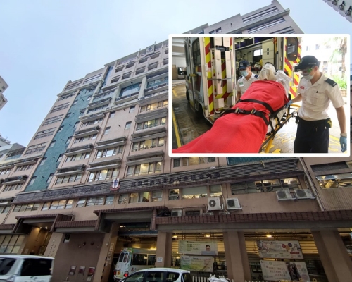 其中一名工人臉部受傷送院。梁國峰攝