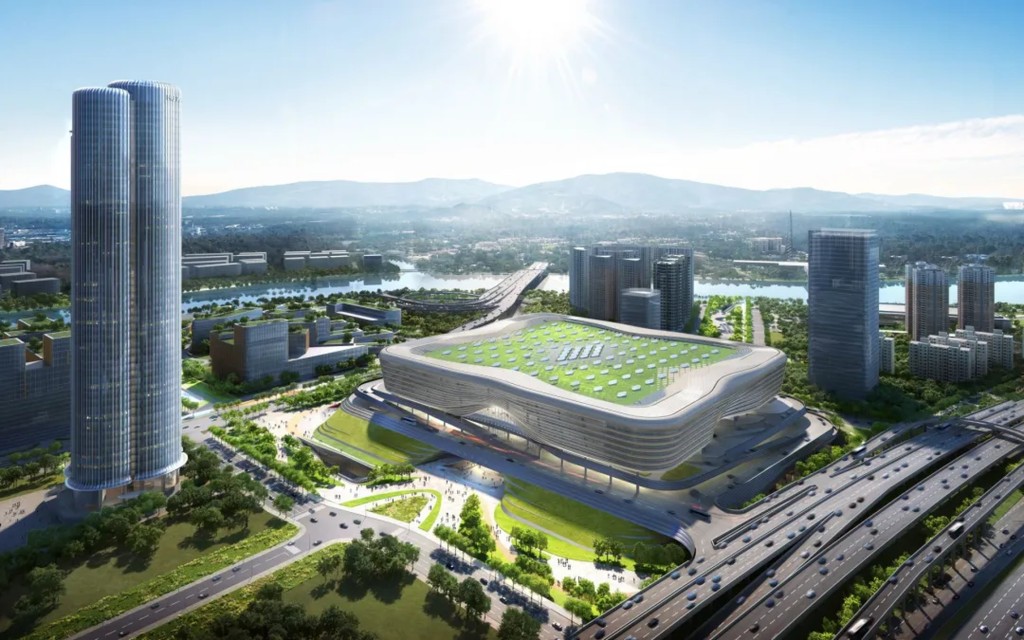 聯檢大樓主體結構施工建設已基本完成。 聯檢大樓主體結構施工建設已基本完成。