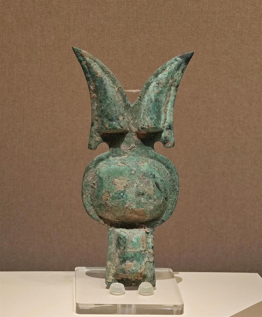博物館展出春秋時期的「當盧」。 博物館展出春秋時期的「當盧」。