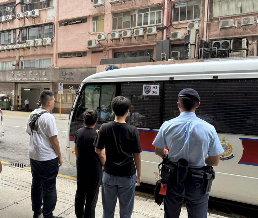 行動中共拘捕39人。警方圖片 行動中共拘捕39人。警方圖片