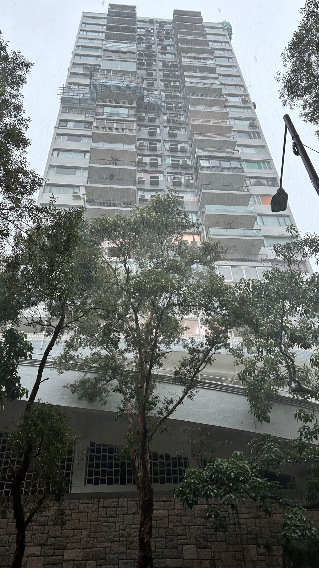 警員登上附近大廈滿峰台調查。