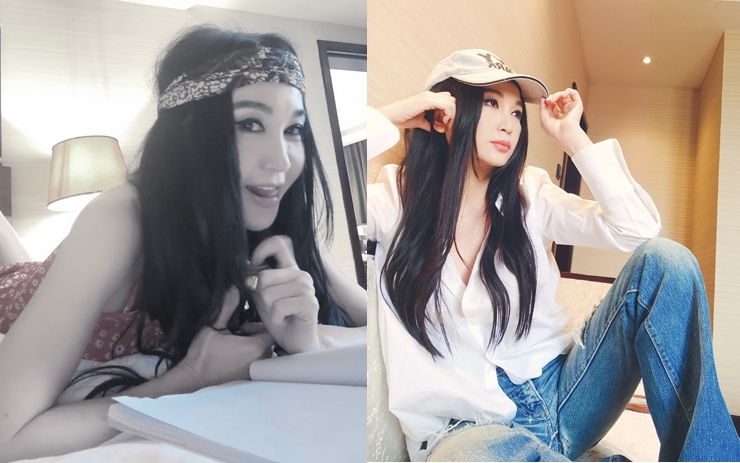 Irene刨劇本時著背心,玩新Look先唔跌膊。