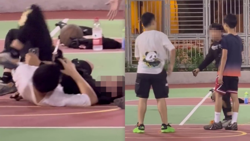 網傳秀茂坪球場少年互毆 匕首對陣鐵蓮花險象環生