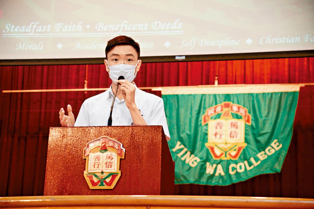 張子健憑領導才能，獲港大醫科取錄，曾參加活動了解醫護前綫工作。 