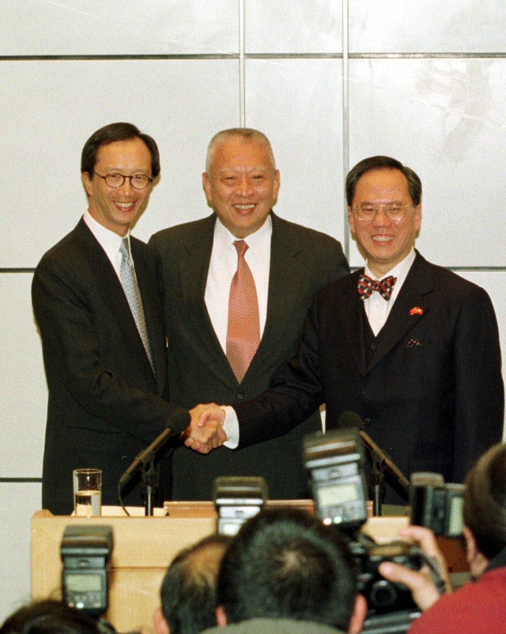 梁錦松表示,董建華一生一心為國為港,在任內陪同香港走過多個艱難時刻。 梁錦松表示,董建華一生一心為國為港,在任內陪同香港走過多個艱難時刻。