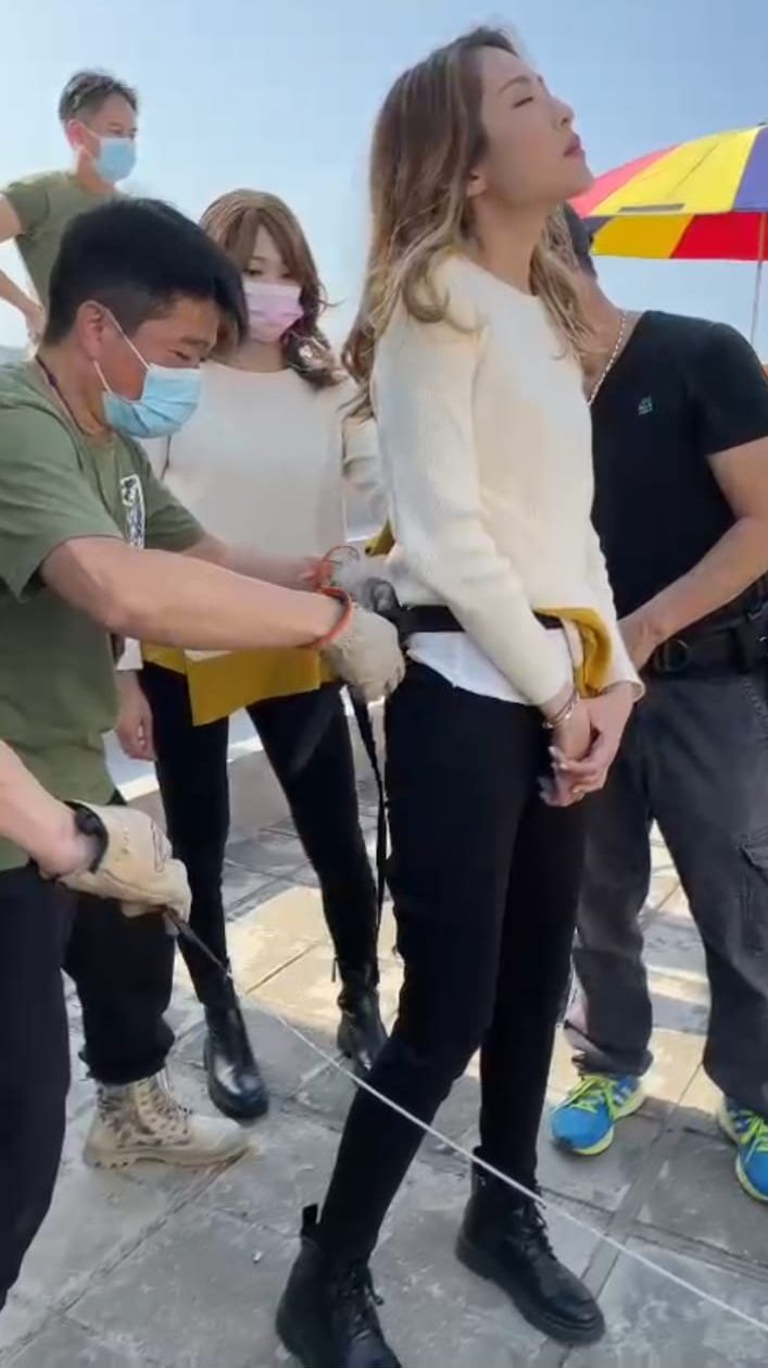 吊「威吔」前工作人員照顧周到。