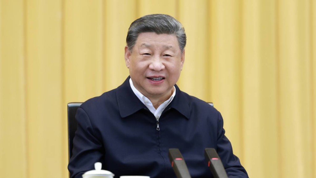 習近平在上海主持座談會並講話。 新華社 習近平在上海主持座談會並講話。 新華社