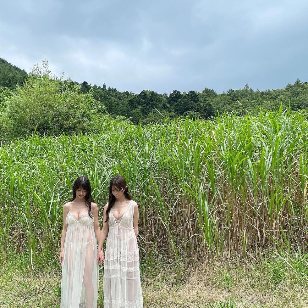 森風花和妹妹柊琪琪的美照在網上瘋傳。IG