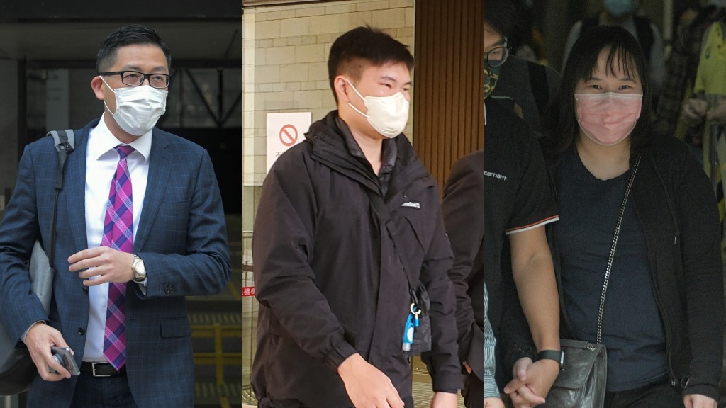 由左至右被告:林卓廷、曾焌熙及鍾凱研。鍾瀚霖攝/資料圖片