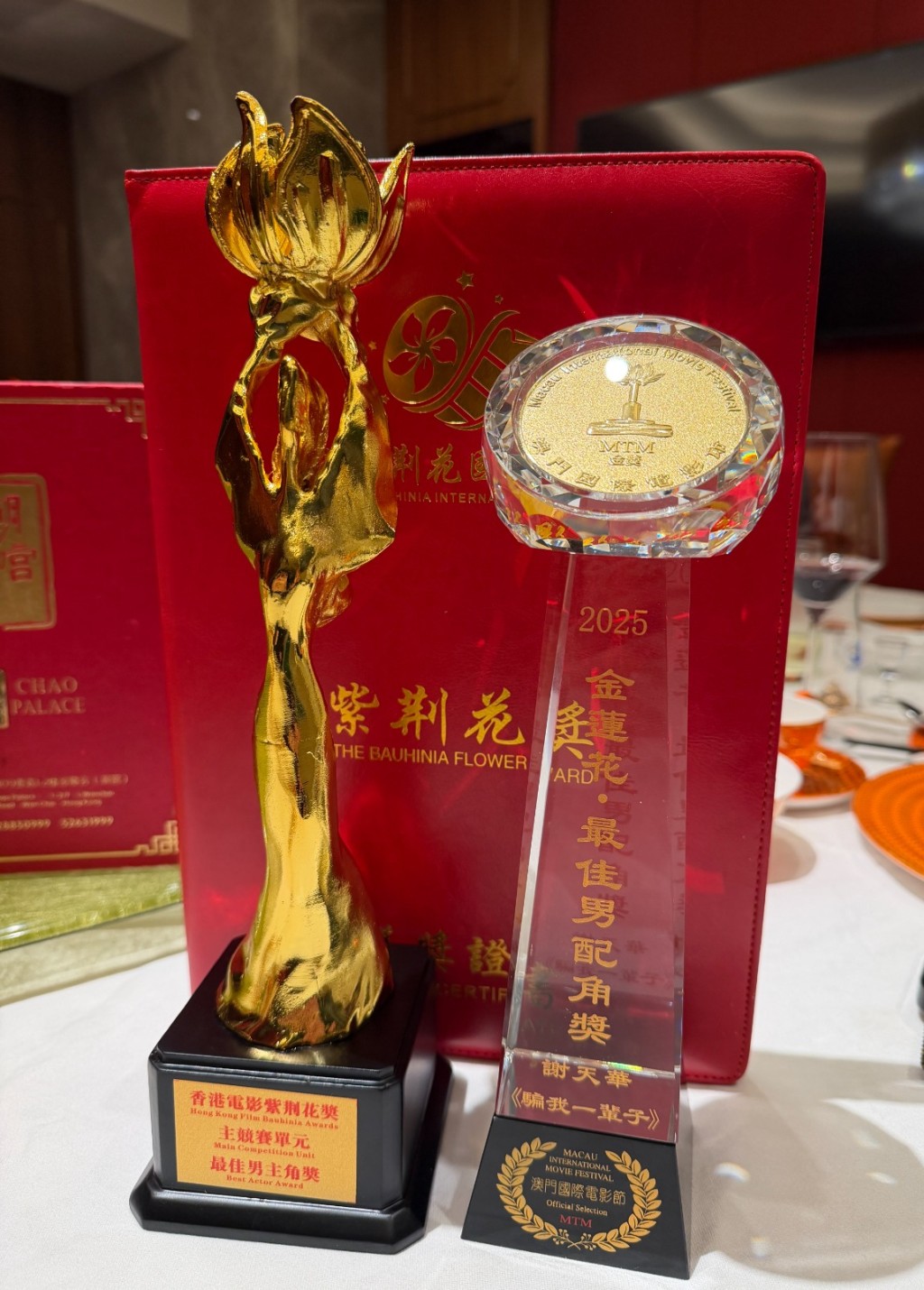 陳曉東做影帝，謝天華就攞咗「最佳男配角」獎。 