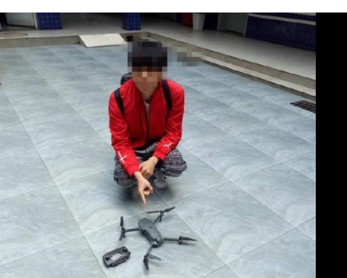30歲男在雙流國際機場操控航拍機被拘留。