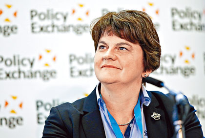 北爱尔兰民主统一党党魁范爱玲。