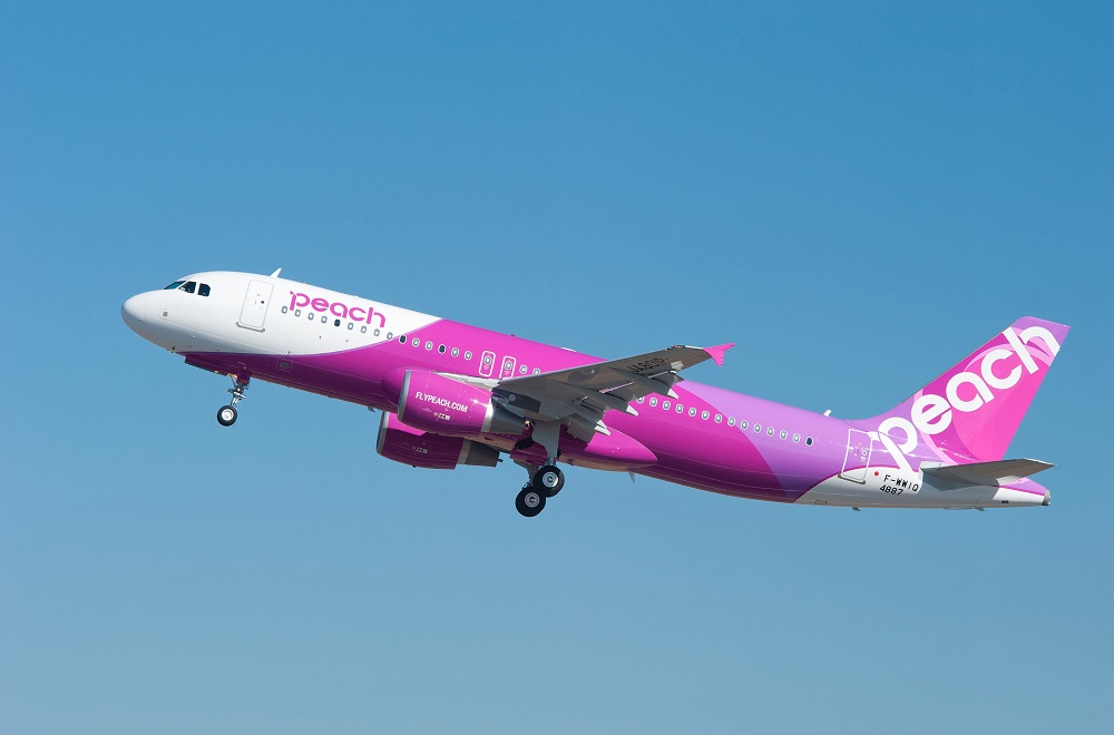 乐桃航空目前在日本十六个机场开办超过三十条国内航线。