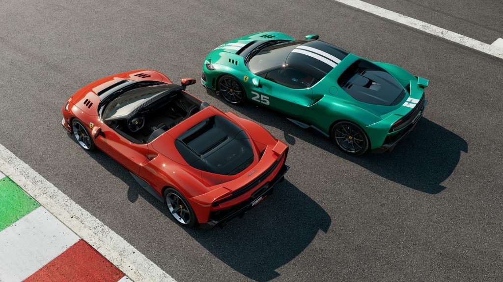 法拉利Ferrari 296 Speciale加強版,一式兩款包括硬頂版及Aperta開頂版同步登場。