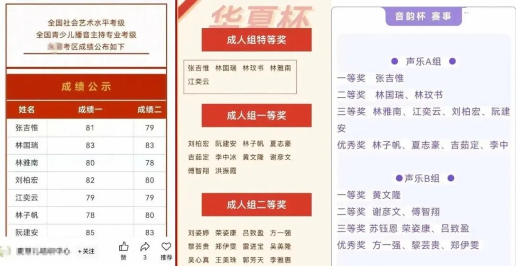 從《人名大全》複製出來的多個名字,被用來在各地公告中造假。 從《人名大全》複製出來的多個名字,被用來在各地公告中造假。