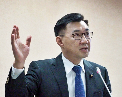 國民黨主席江啟臣對黎智英等人被捕表示極感遺憾。網上圖片