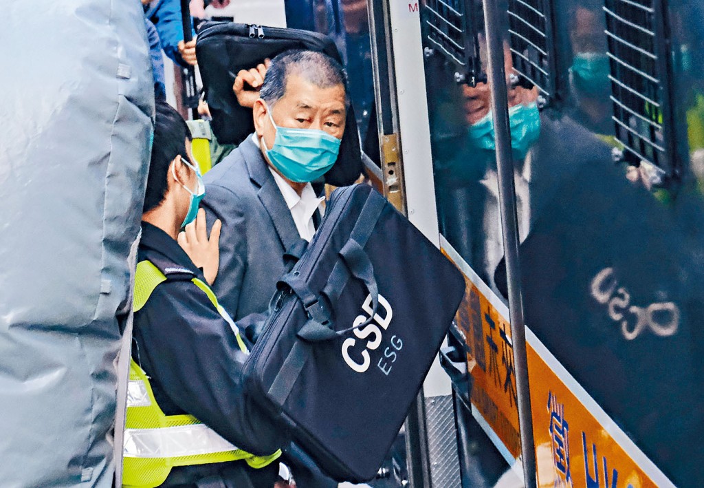 ■被控違反《港區國安法》罪名的黎智英仍在還柙。