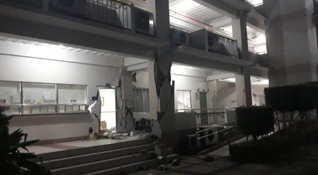 有建筑物损毁。网上图片