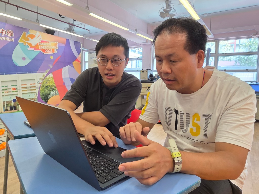 學校提供了不少的AI工作坊予所有教師