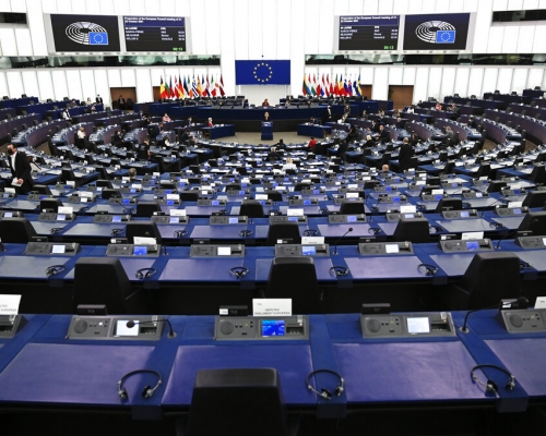 歐洲議會高通通過「歐盟–台灣政治關係與合作」。美聯社圖片