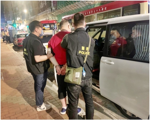 被捕男子。