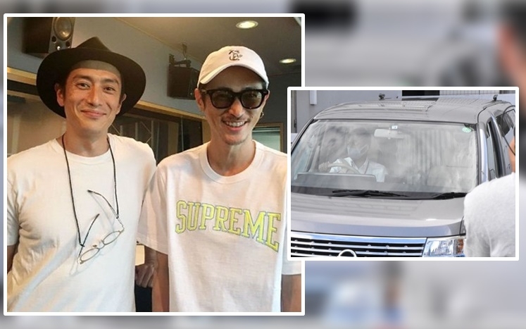 窪塚力撐好友沒害人，伊勢谷被送檢時車上拉下簾沒有露面。