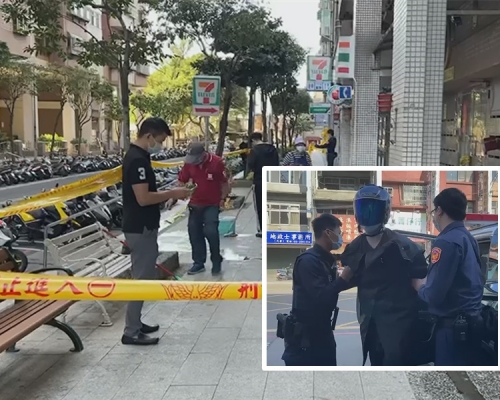 蔣男(小圖)被警方拘捕。中時