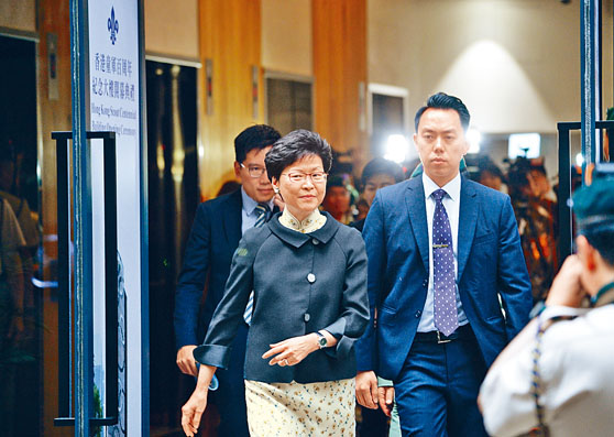 ■林鄭月娥指,反對修例者「說來說去,總之涉及內地就不接受」。