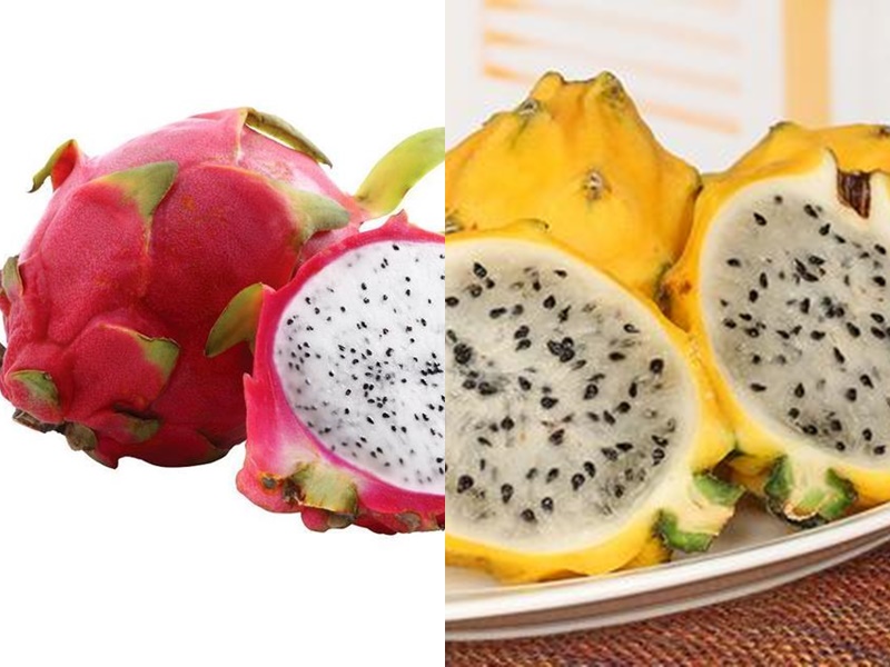 火龍果(左)麒麟果(右)。網圖