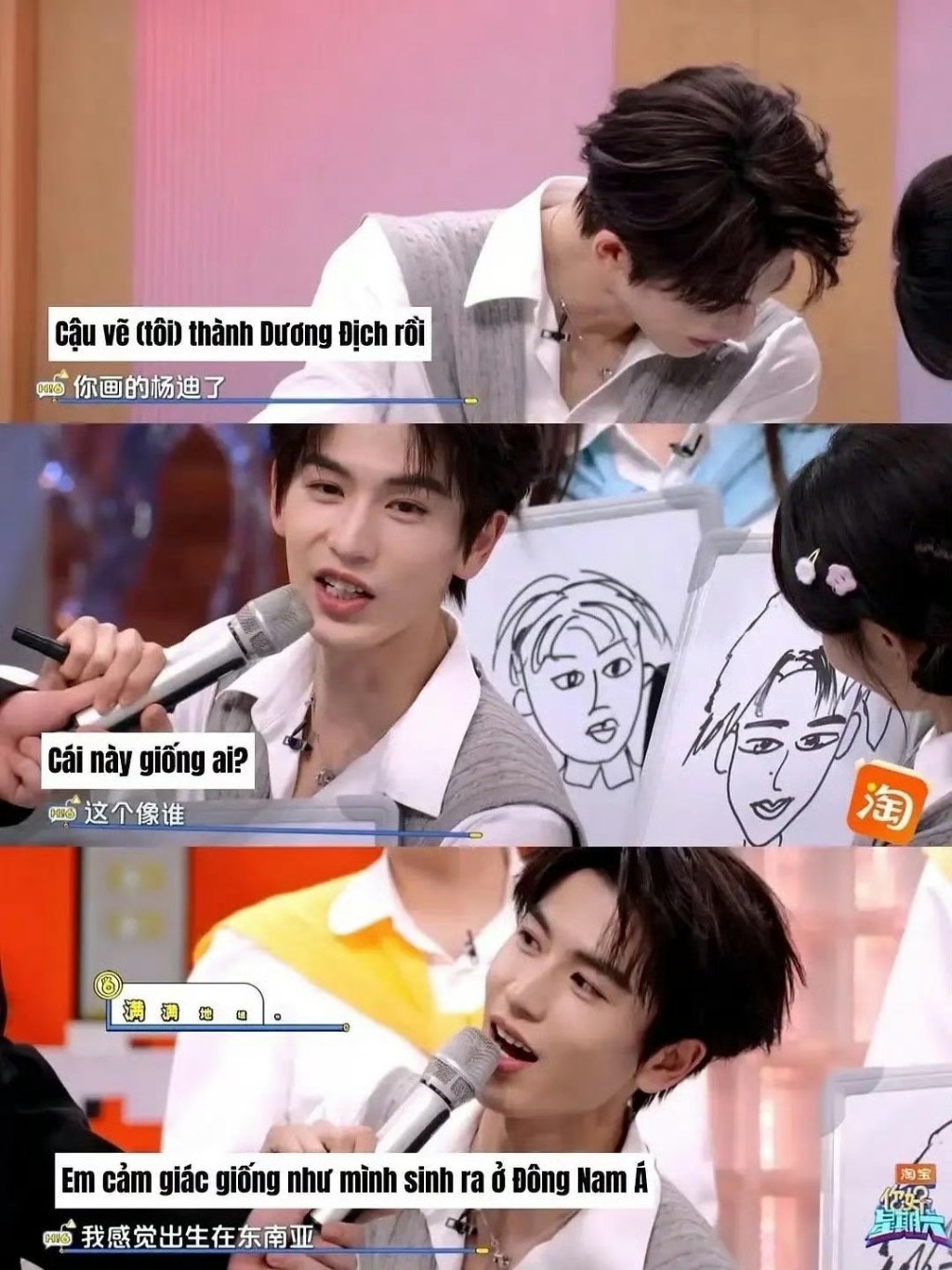 东南亚网民将张凌赫的言论配上当地文字。