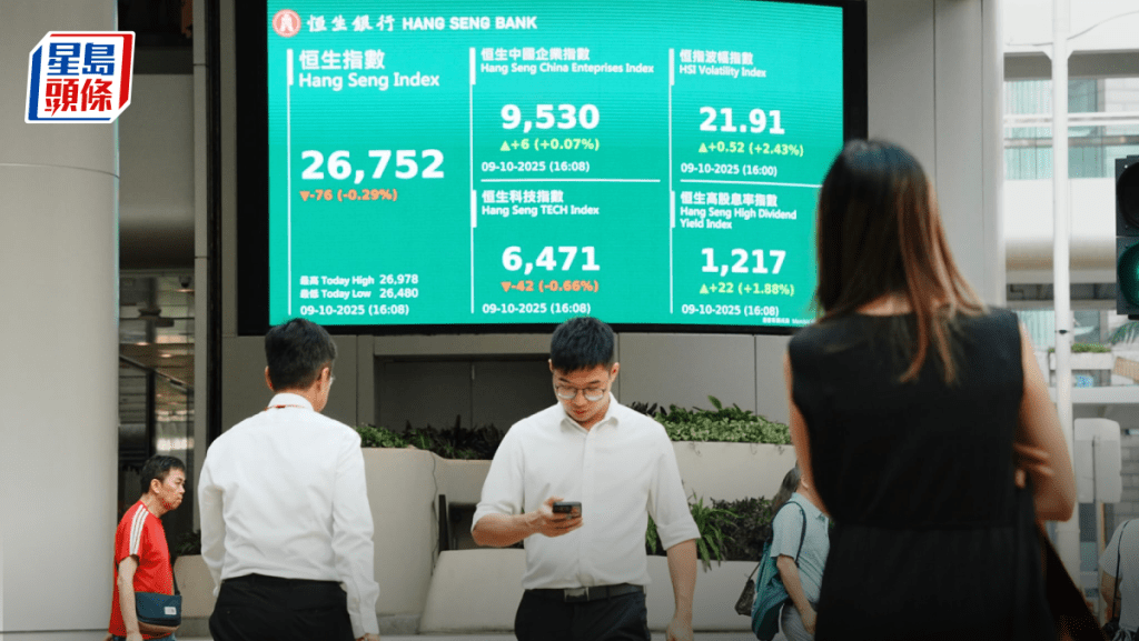 北水重臨 恒指反覆收跌76點 聯想升7% 恒生滙控股價各異 專家料後市行兩格退一格|港股收市