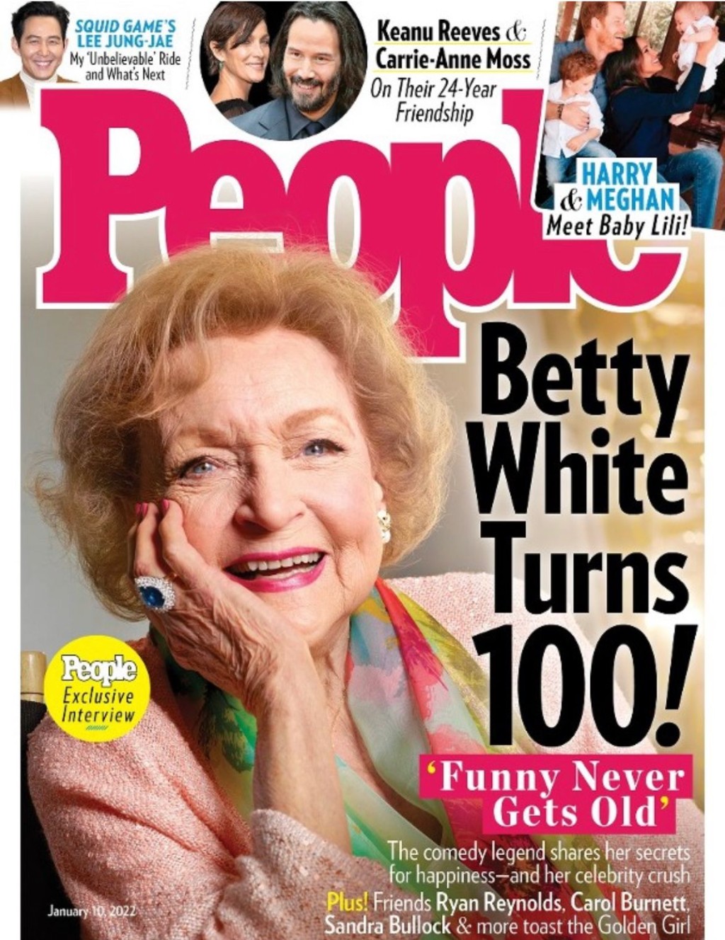 Betty死前3日才分享將迎來100歲的雜誌封面。
