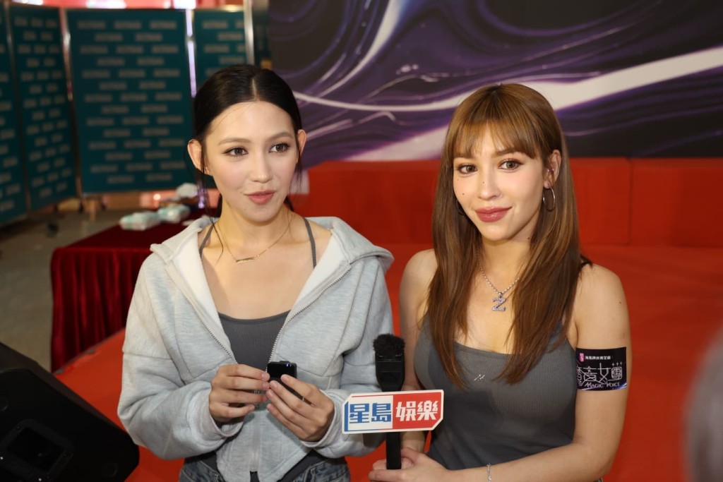 （左起）喬美莎、穎喬一同受訪。