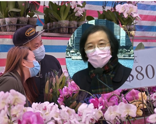 陳肇始表示，會在原有場地舉辦花市，但會大幅縮減年花銷售規模。資料圖片