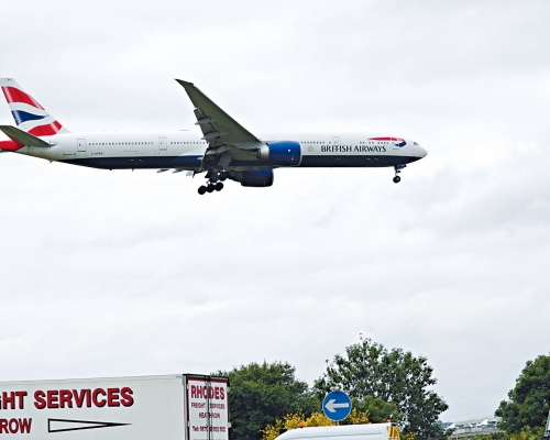 英國航空公司將於下周一起恢復由倫敦希斯路機場飛返香港客運服務。